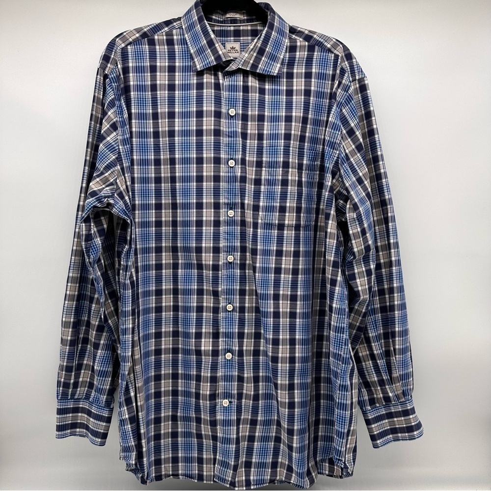 Peter Millar Plaid Long Sleeve Button Down Shirt Size XL